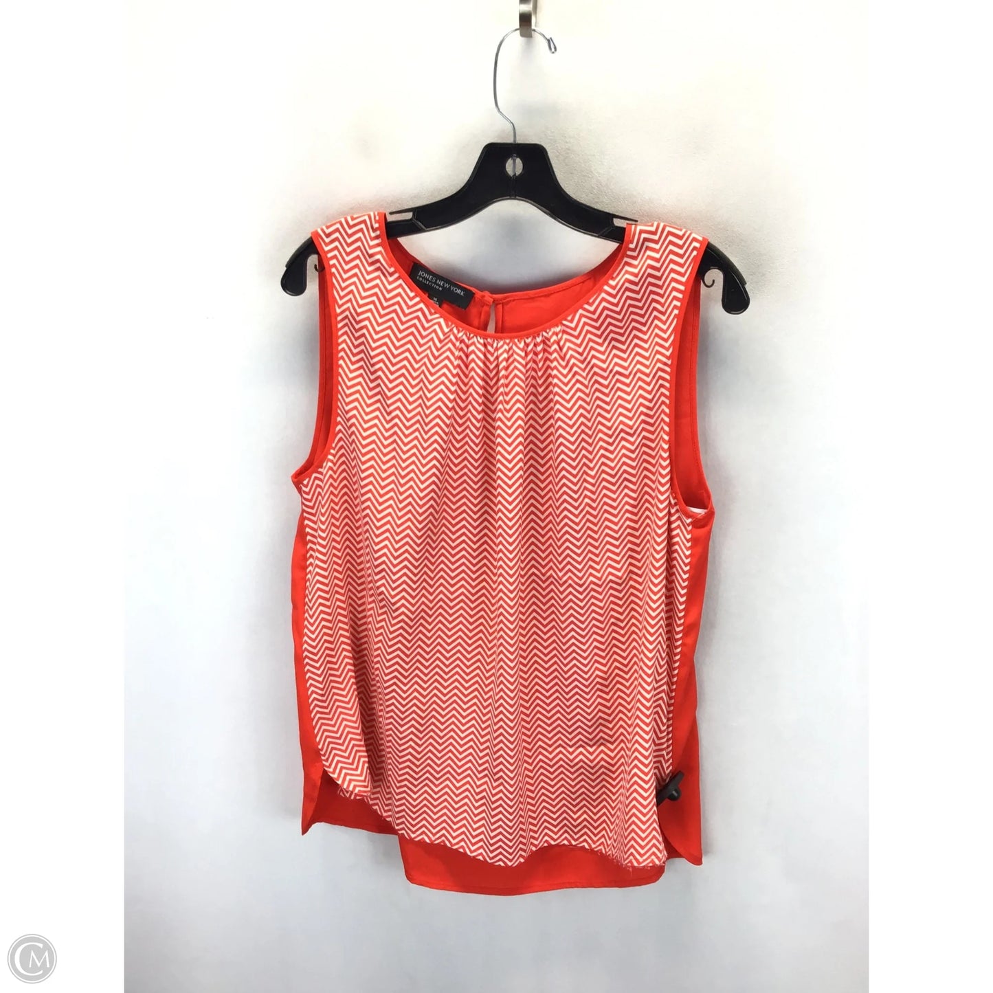 Top Sleeveless By Jones New York In Orange, Size: 14