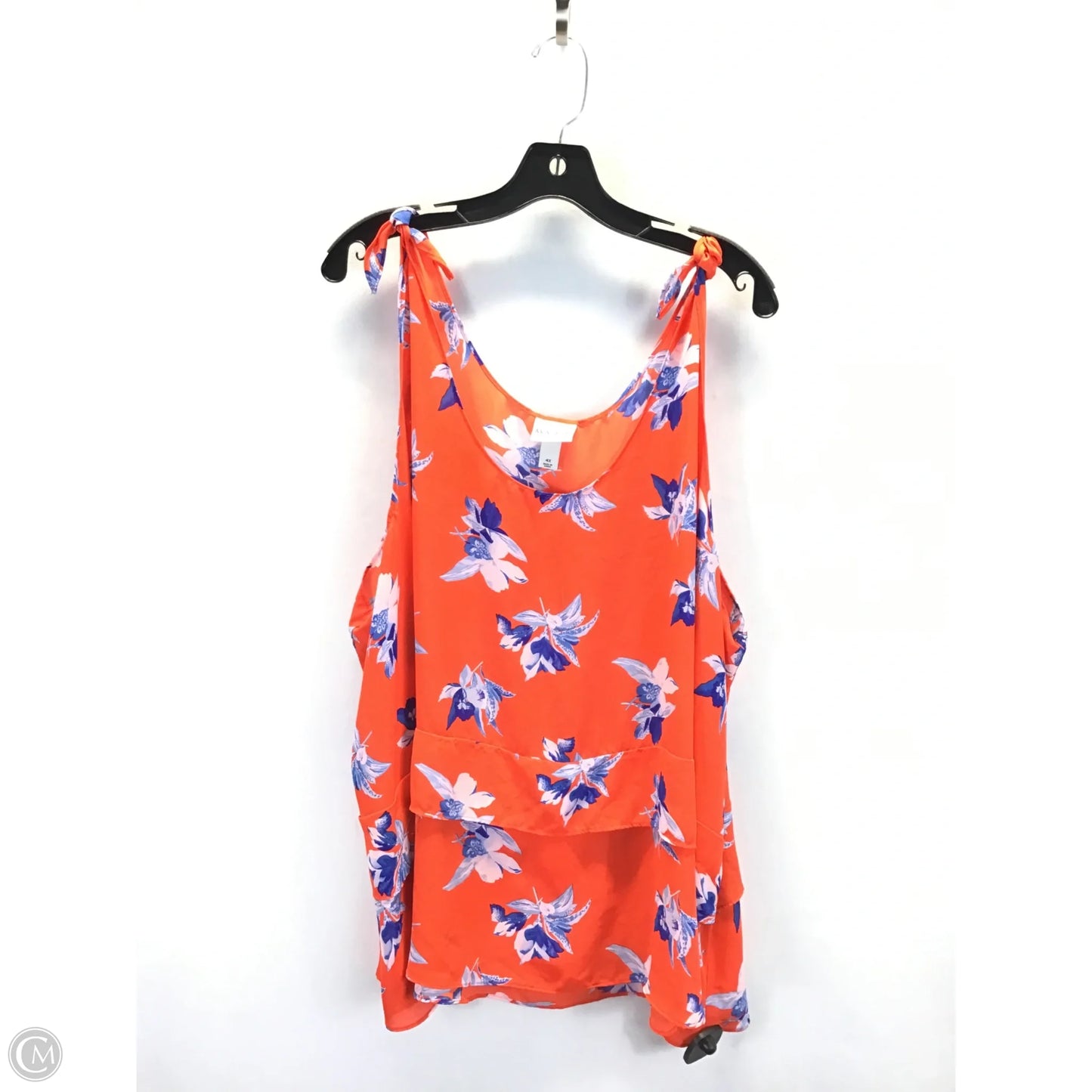 Top Sleeveless By Ava & Viv In Red, Size: 4x