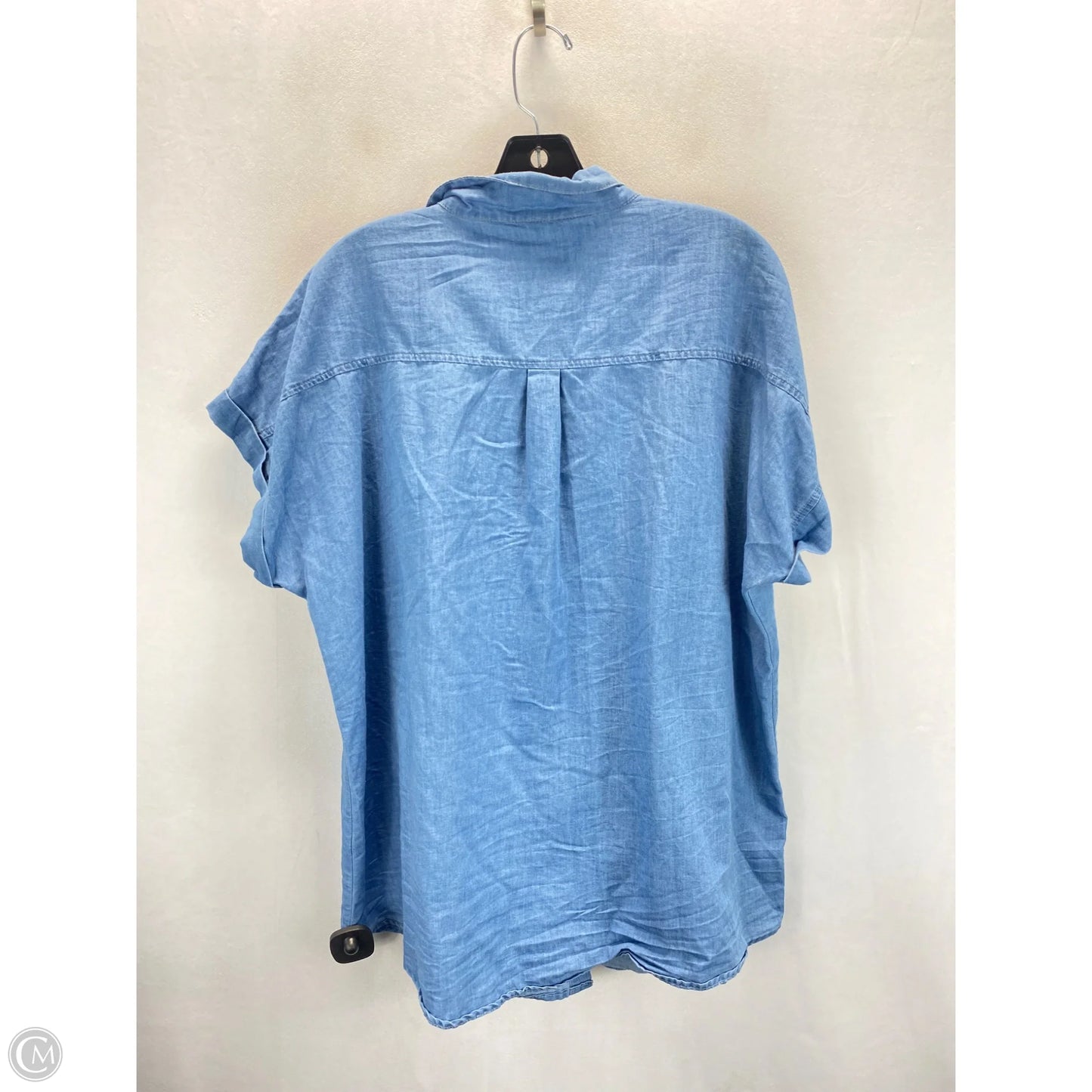 Top Short Sleeve By Clothes Mentor In Blue, Size: 2x