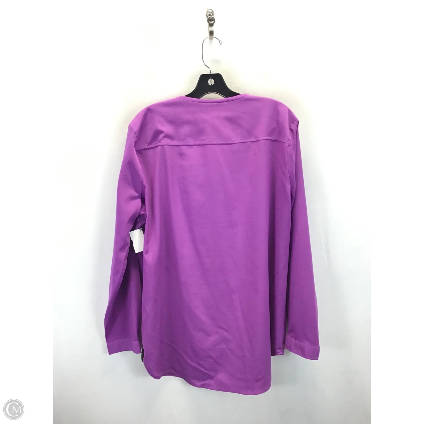 Top Long Sleeve By New York And Co In Purple, Size: Xl