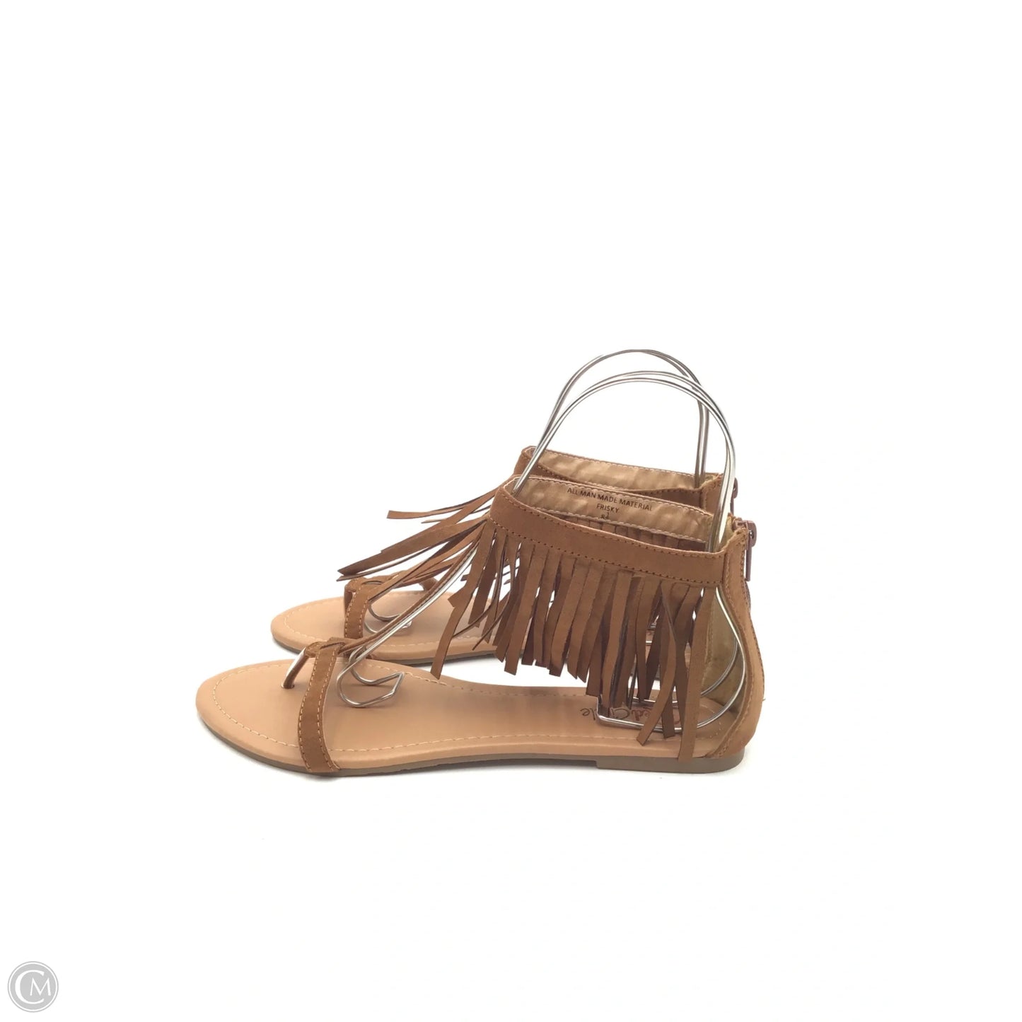 Sandals Flats By Clothes Mentor In Brown, Size: 8.5