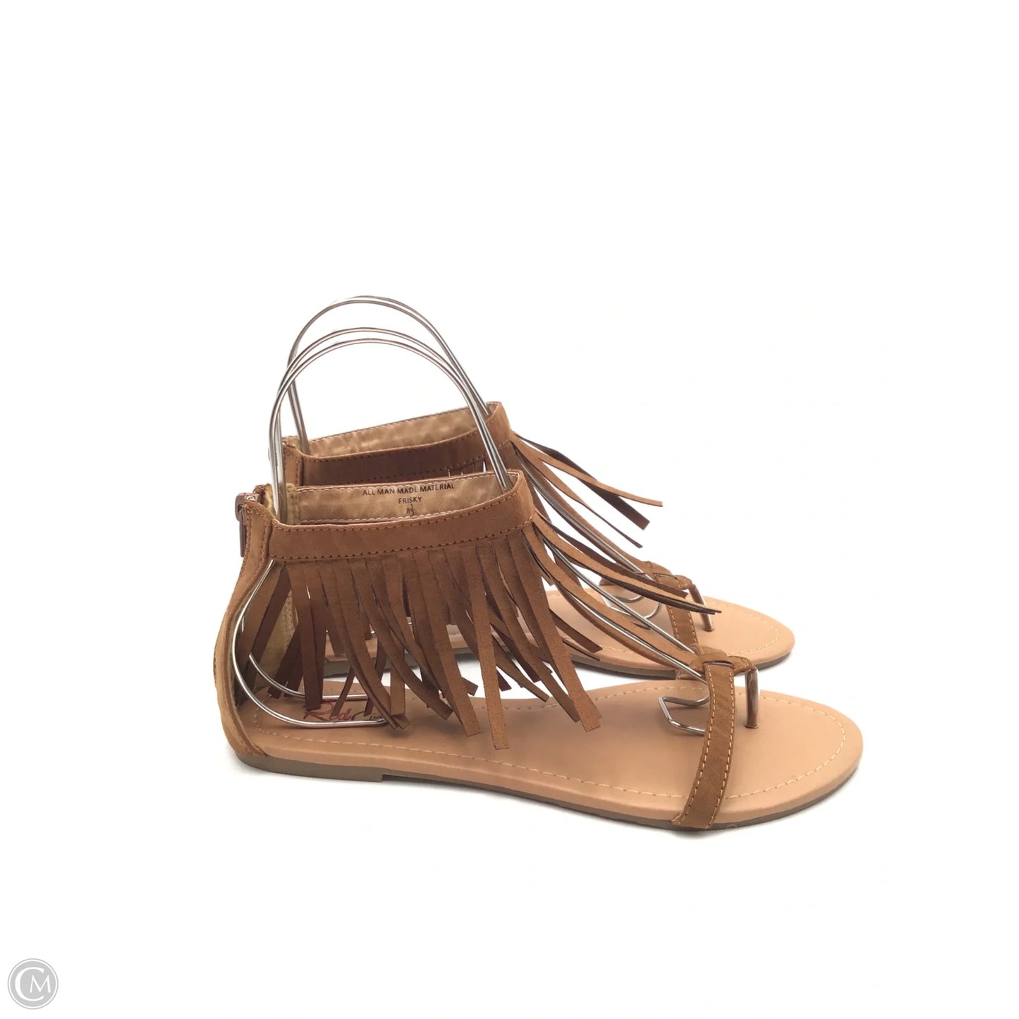 Sandals Flats By Clothes Mentor In Brown, Size: 8.5