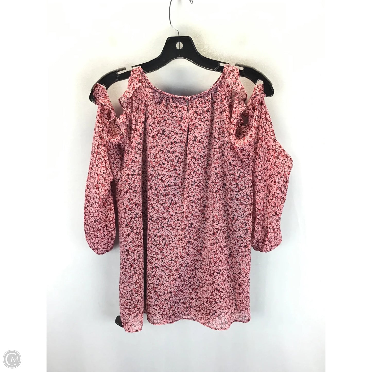 Top Long Sleeve By Cece In Floral Print, Size: S