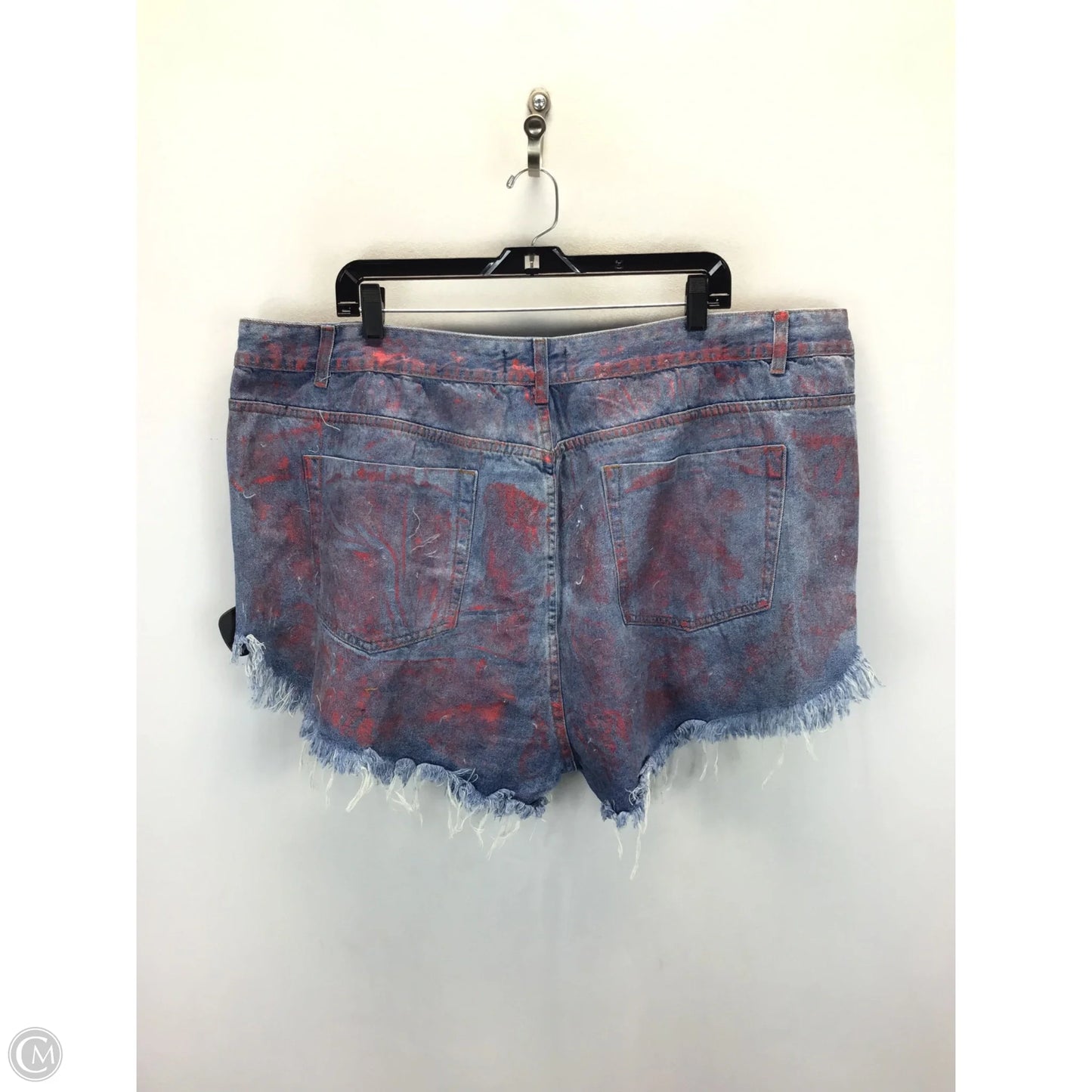 Shorts By Fashion Nova In Blue & Red, Size: 22