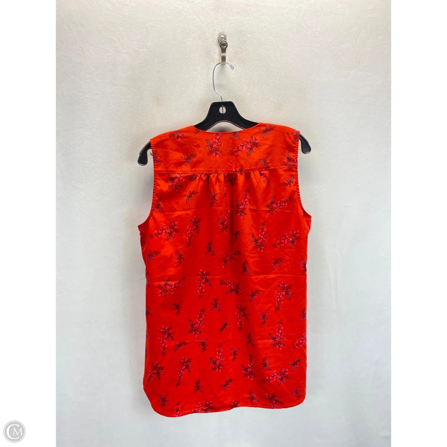 Top Sleeveless By Cabi In Red, Size: M
