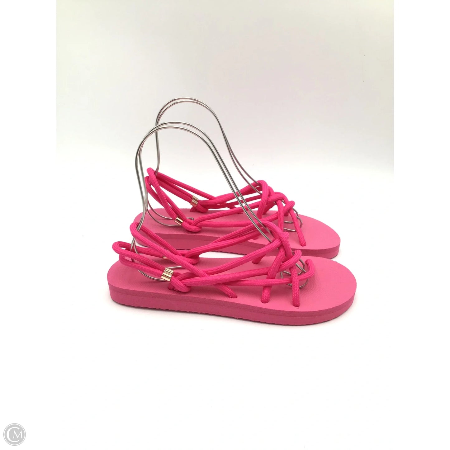 Sandals Flats By Clothes Mentor In Pink, Size: 10
