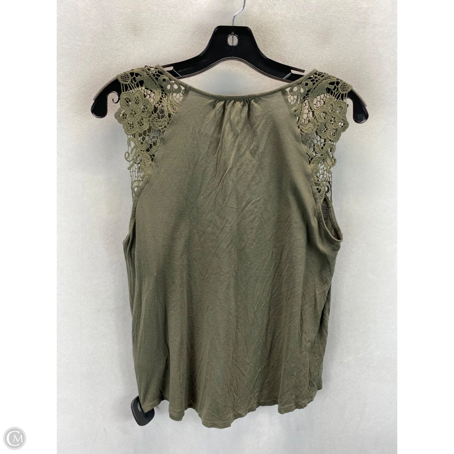 Top Sleeveless By H&m In Green, Size: S