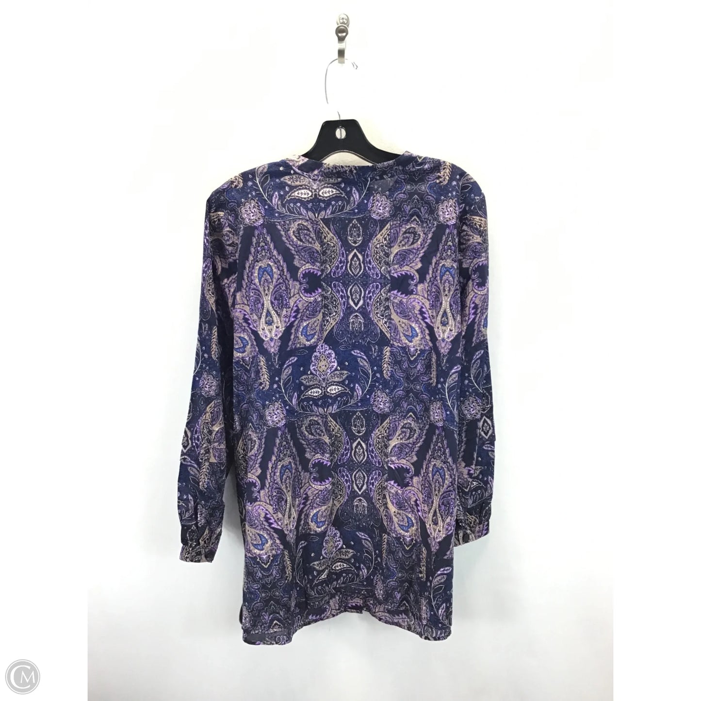 Top Long Sleeve By Lane Bryant In Blue & Purple, Size: 14