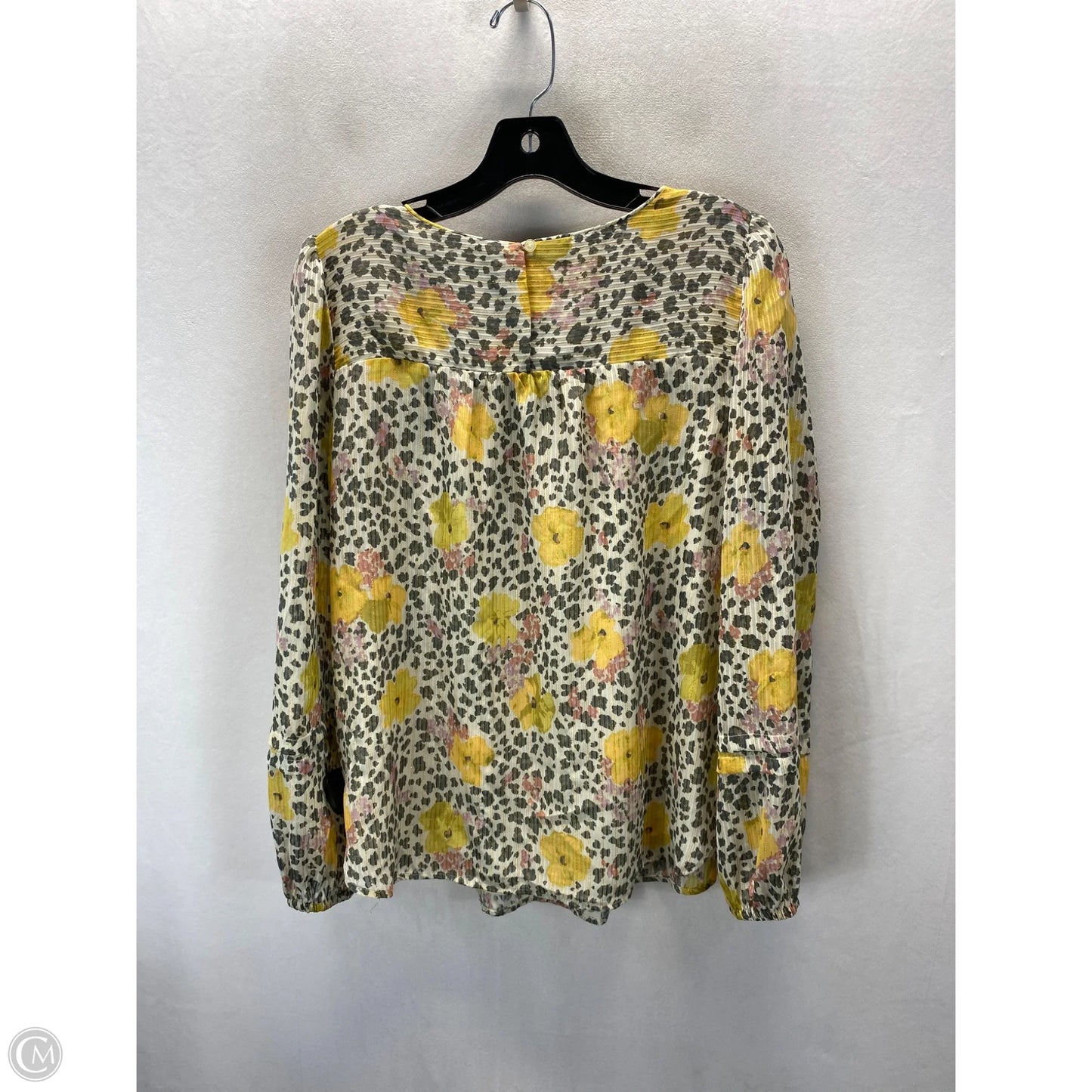Top Long Sleeve By Loft In Floral Print, Size: M