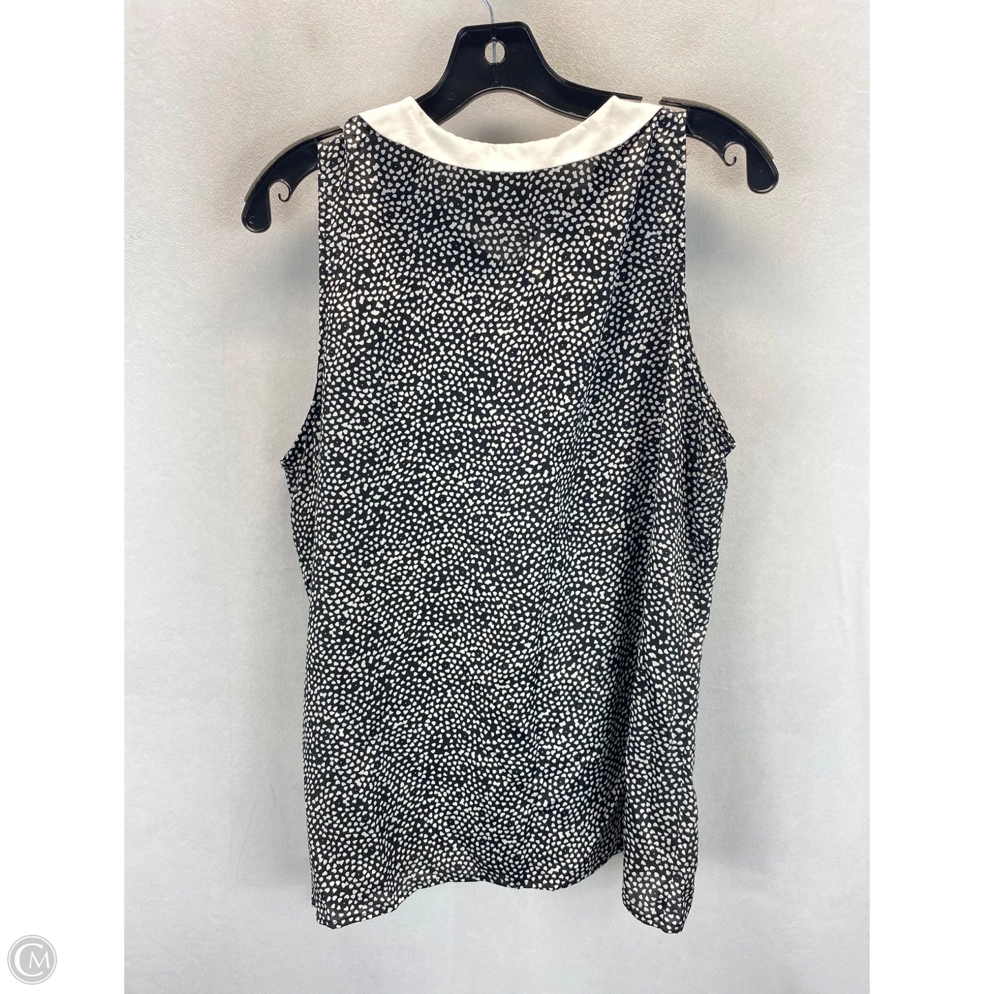 Top Sleeveless By Worthington In Black & White, Size: Xl