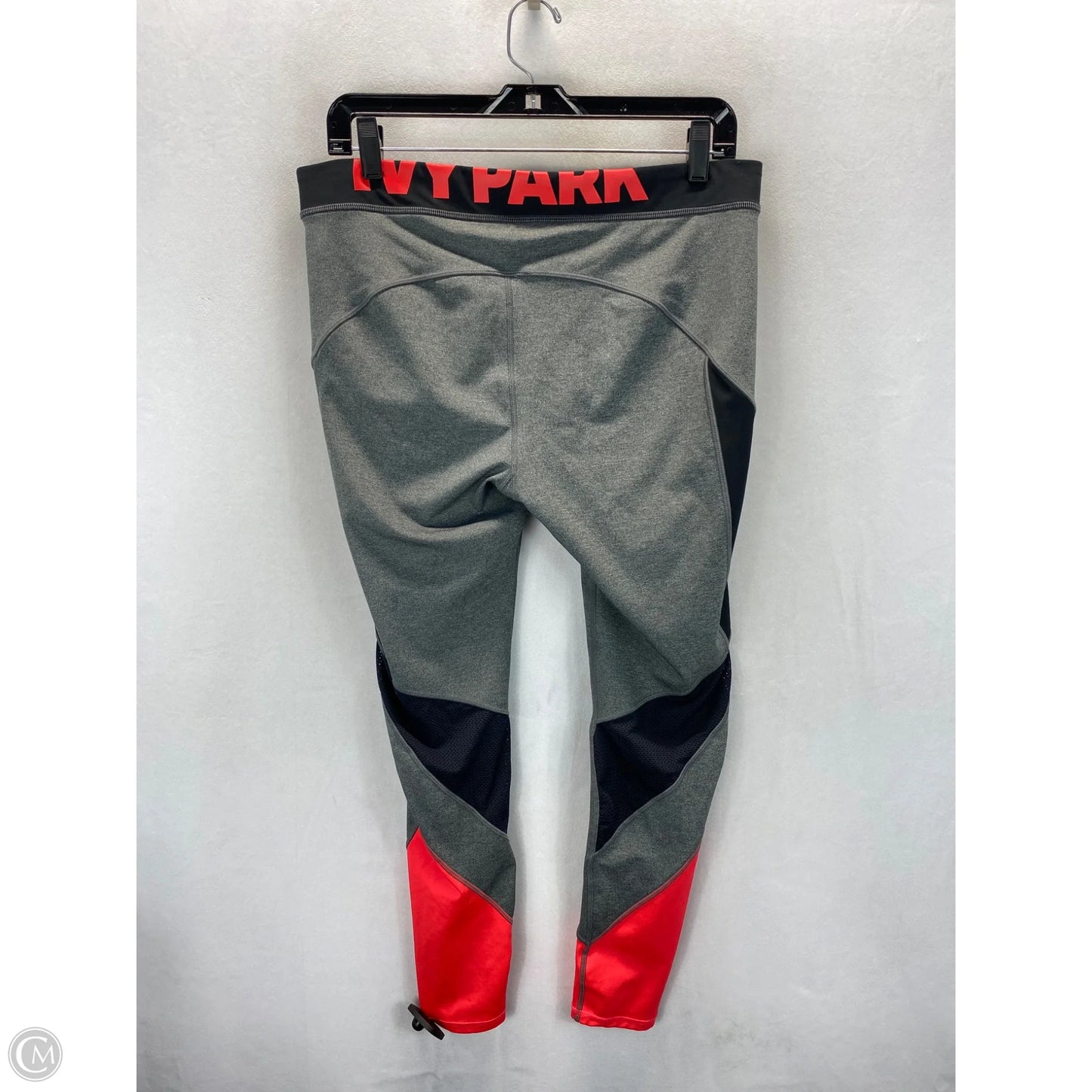 Athletic Leggings By Ivy Park In Grey & Red, Size: Xl