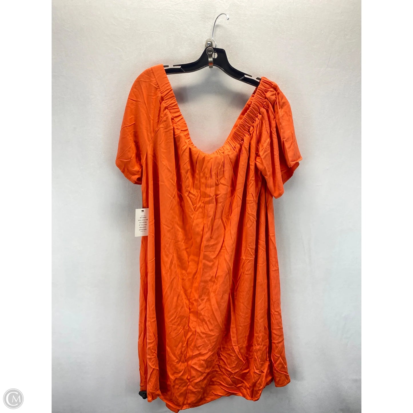 Tunic Short Sleeve By Eloquii In Orange, Size: 20