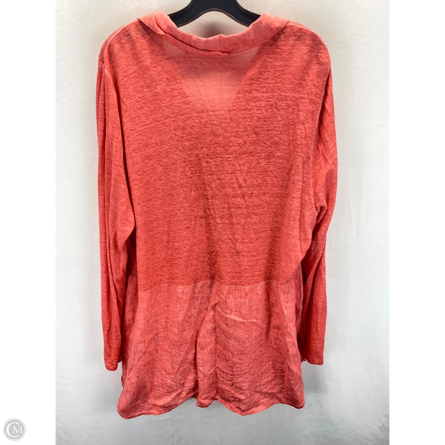 Top Long Sleeve By Soft Surroundings In Coral, Size: 1x