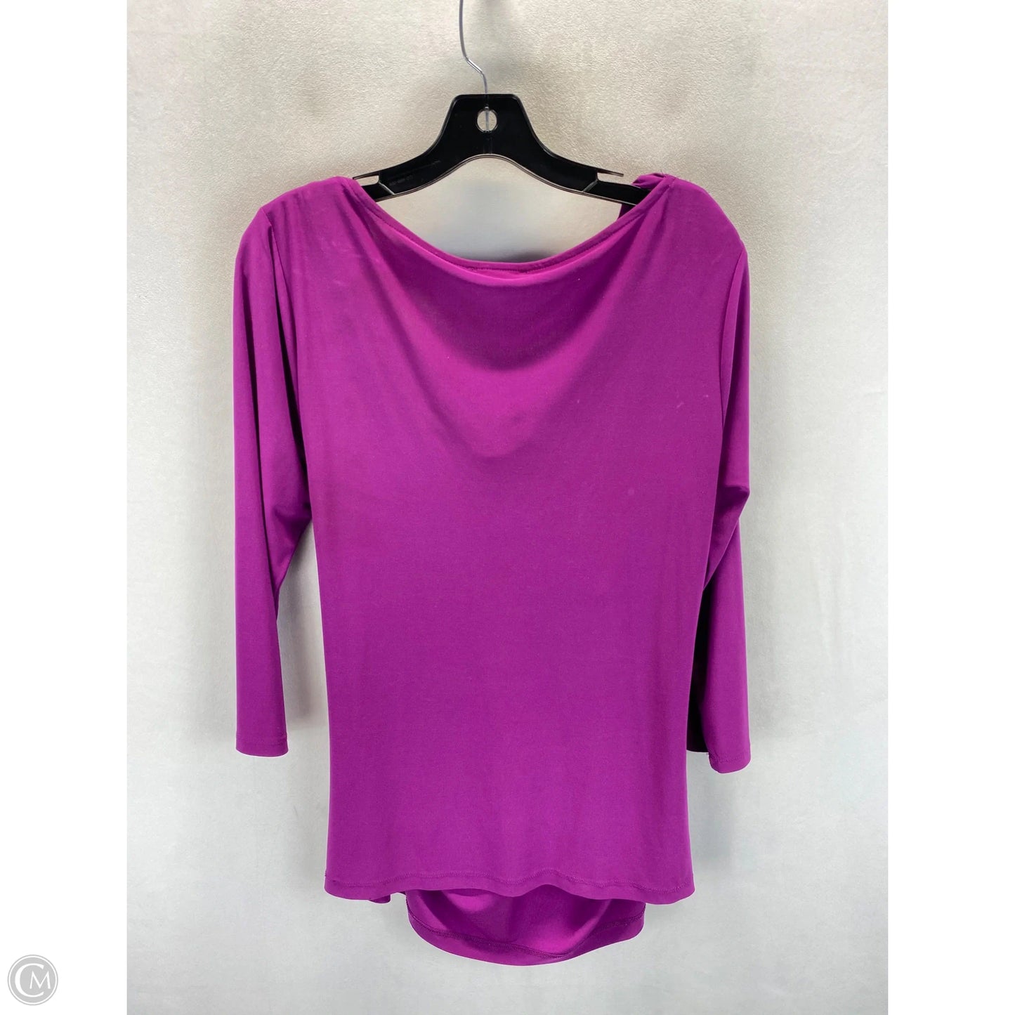 Top Long Sleeve By Chaus In Purple, Size: L