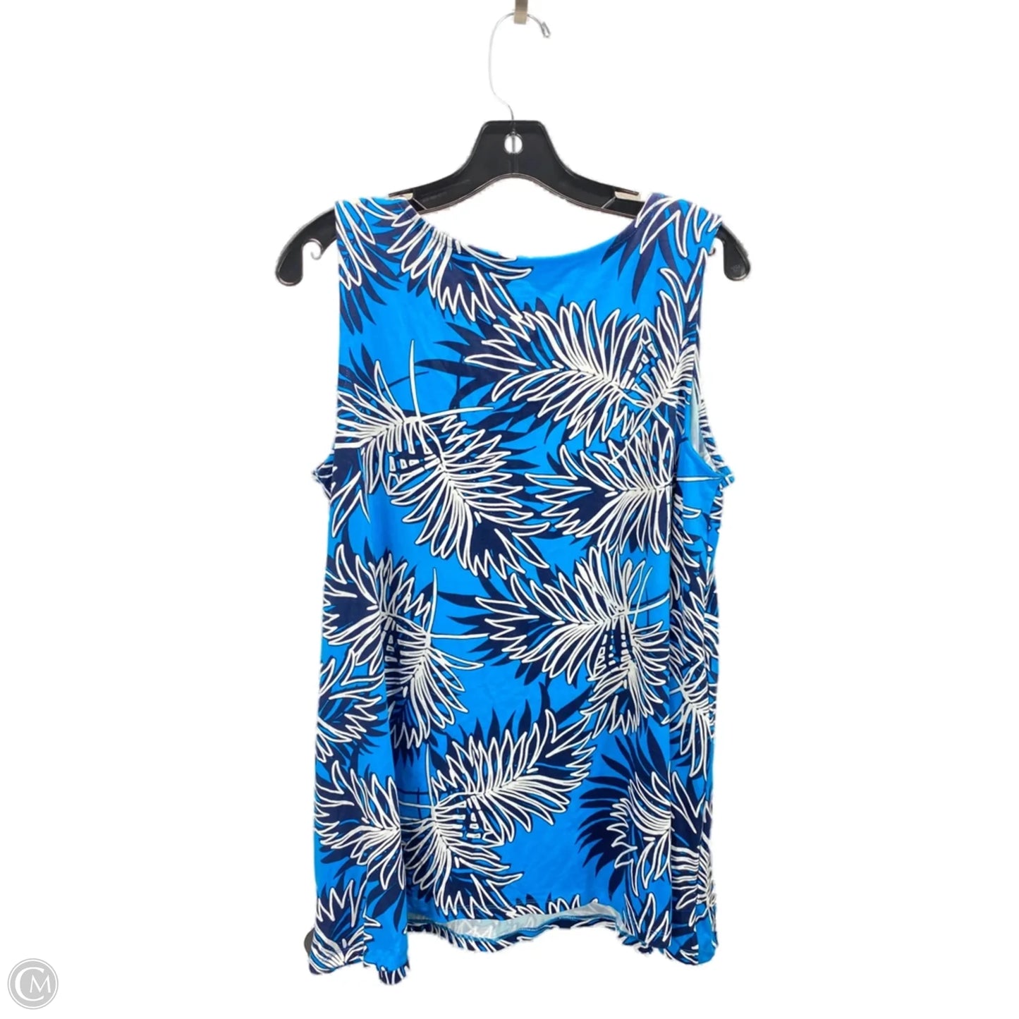 Top Sleeveless By Jessica London In Blue, Size: Xl