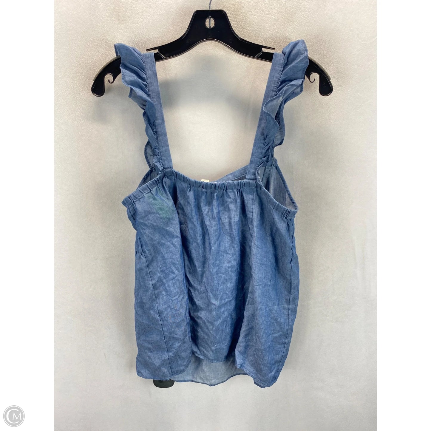 Top Sleeveless By Loft In Blue, Size: M