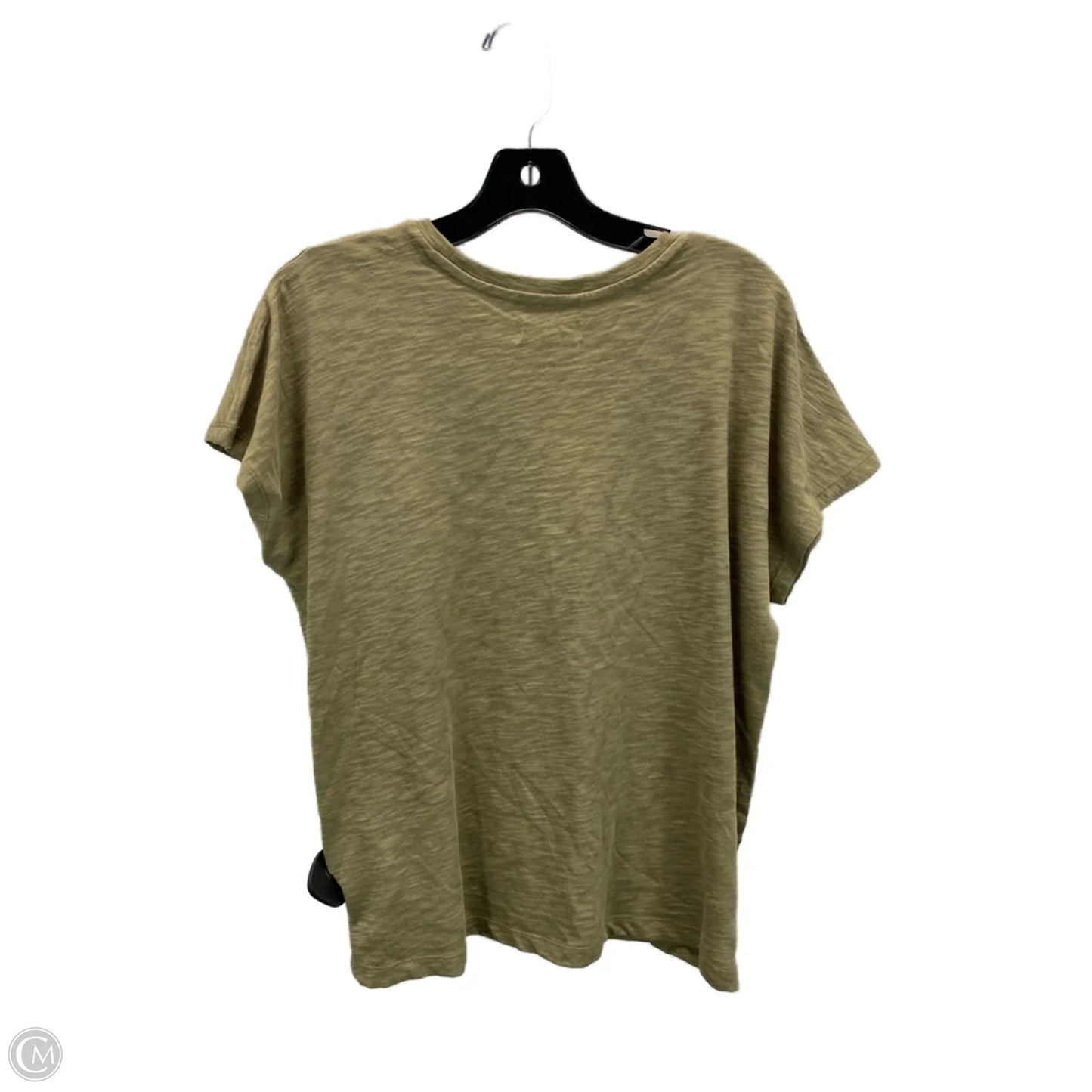 Top Short Sleeve By Madewell In Green, Size: M
