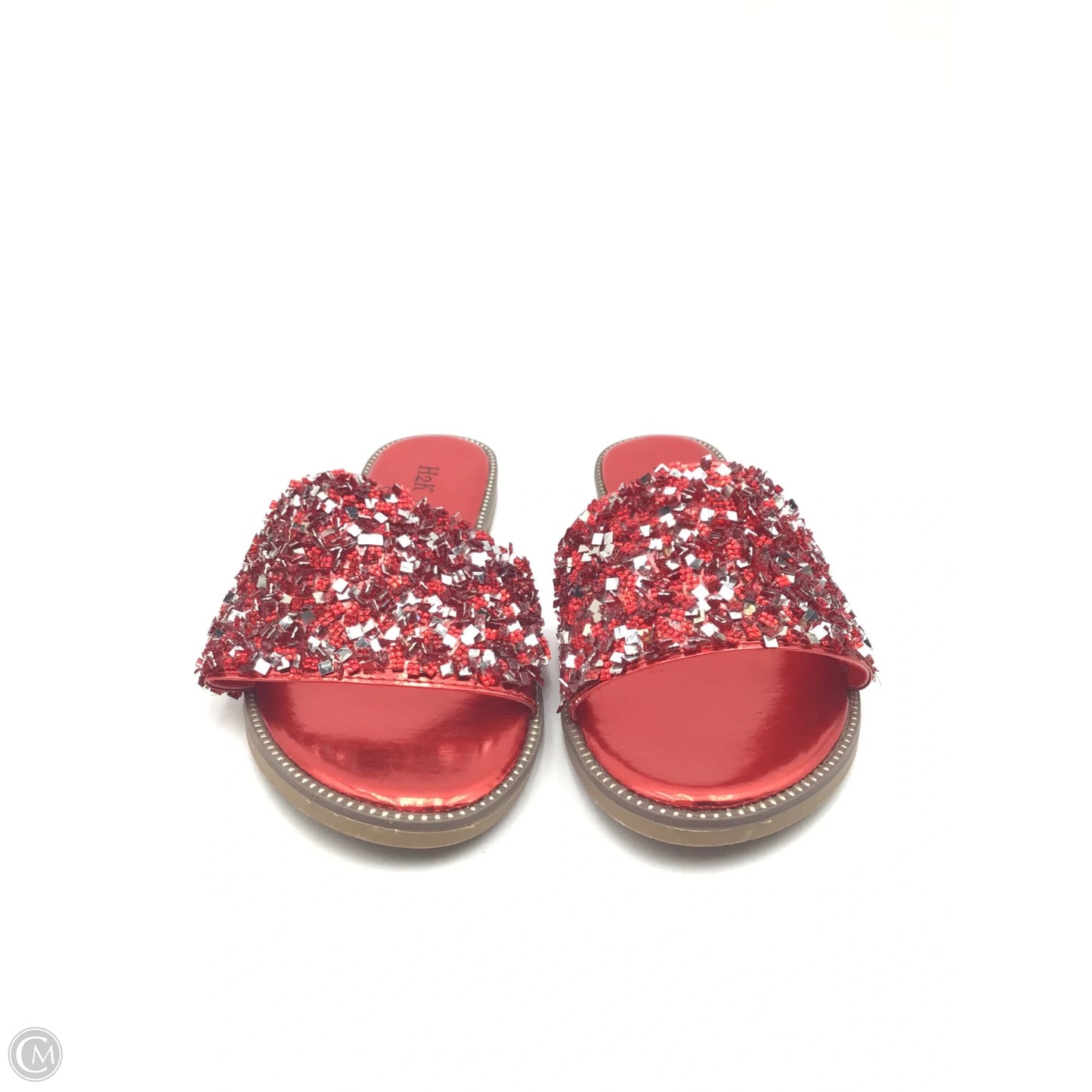 Sandals Flats By Clothes Mentor In Red, Size: 8