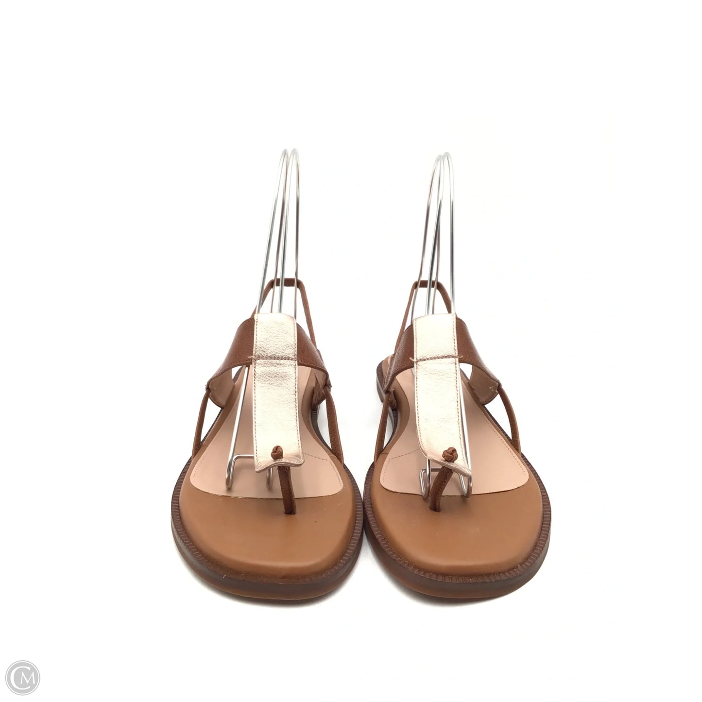 Sandals Flats By Cole-haan In Brown & Gold, Size: 9.5