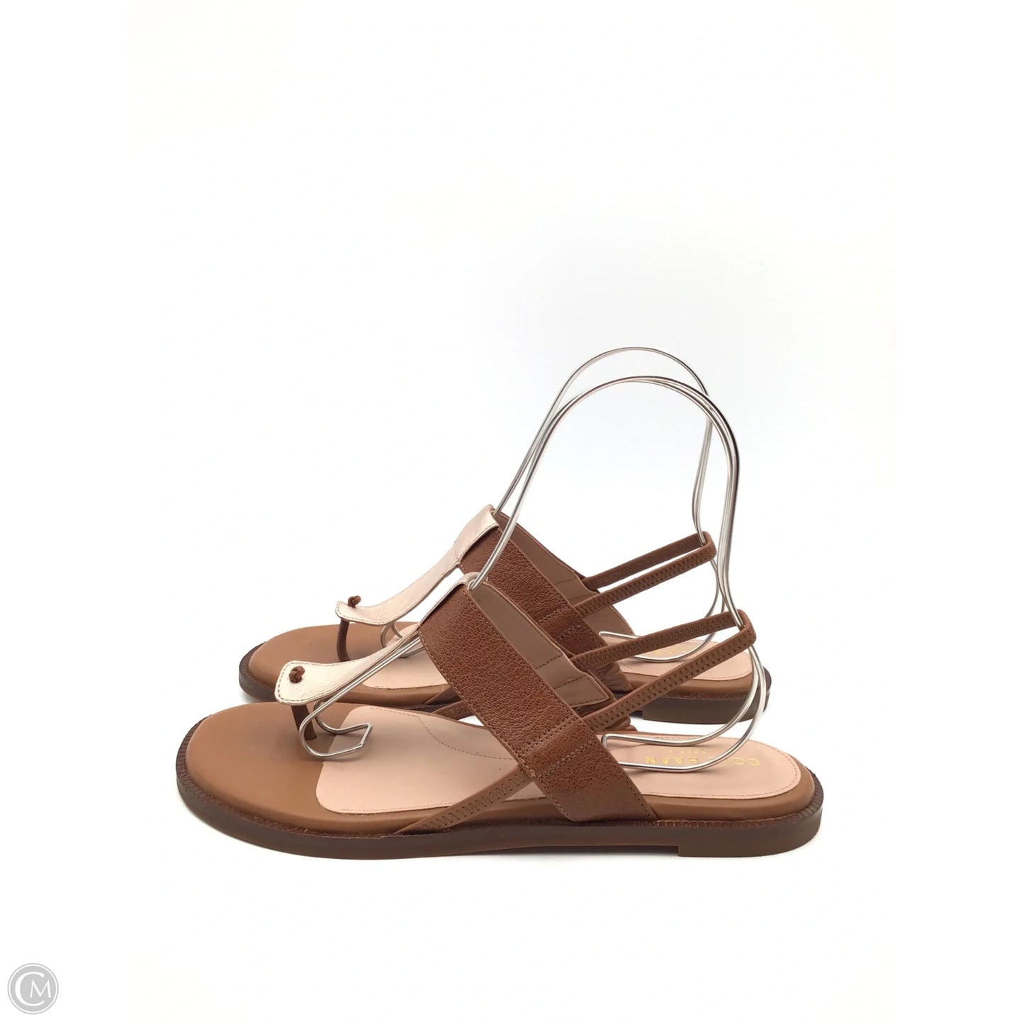 Sandals Flats By Cole-haan In Brown & Gold, Size: 9.5