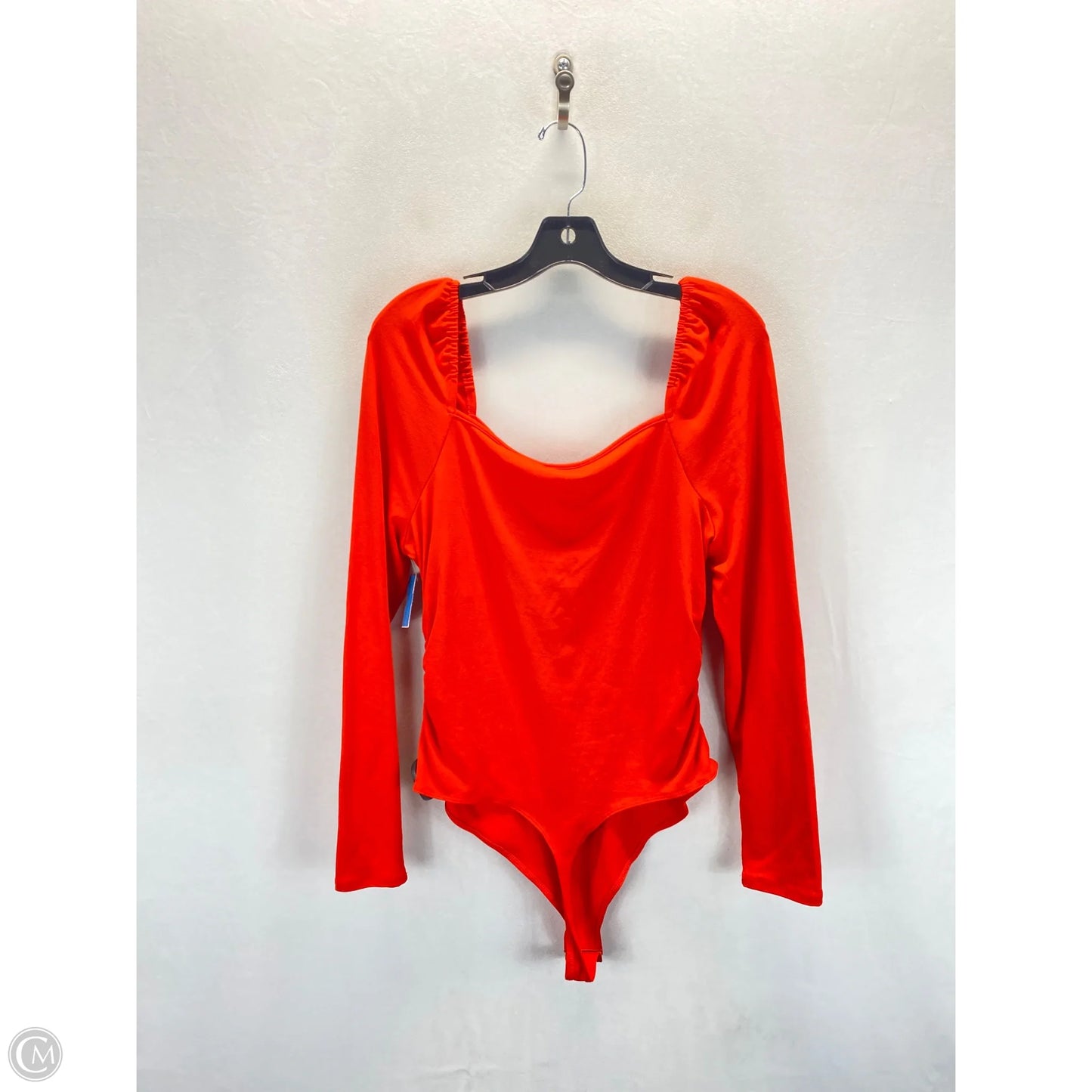 Top Long Sleeve By Bar Iii In Orange, Size: Xl