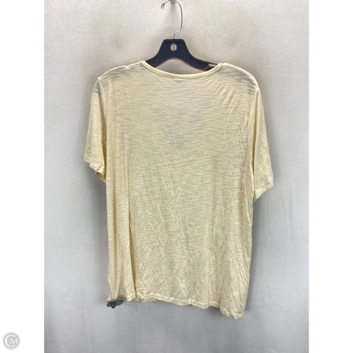 Top Short Sleeve By Old Navy In Cream, Size: L