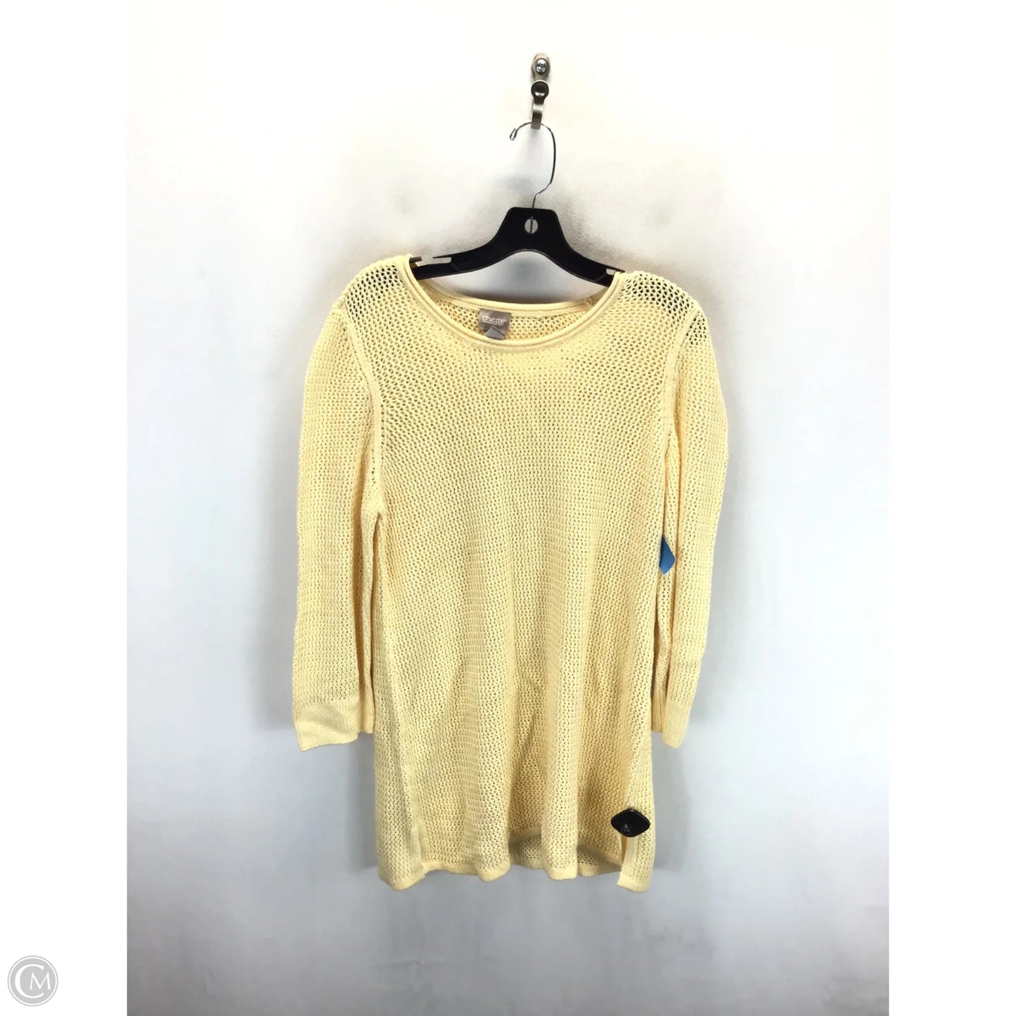 Sweater By Chicos In Yellow, Size: Xl