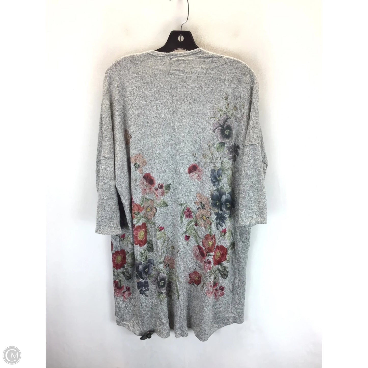 Cardigan By Clothes Mentor In Floral Print, Size: M