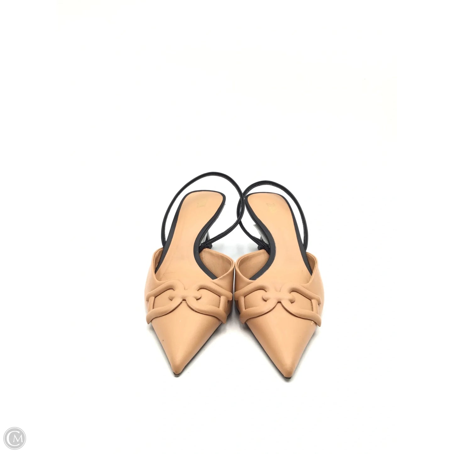 Shoes Heels Kitten By Zara In Black & Tan, Size: 10