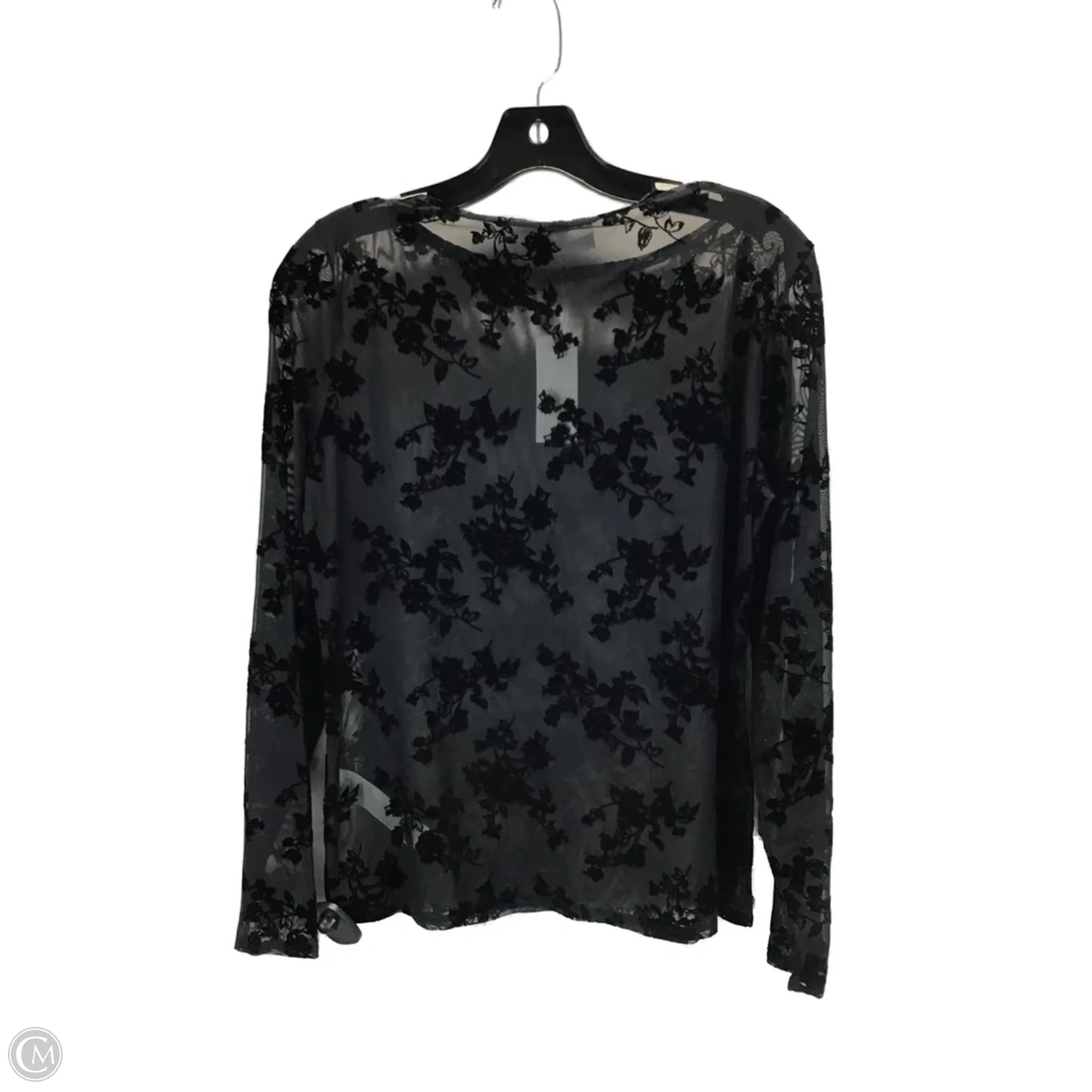Top Long Sleeve By Abercrombie And Fitch In Black, Size: L