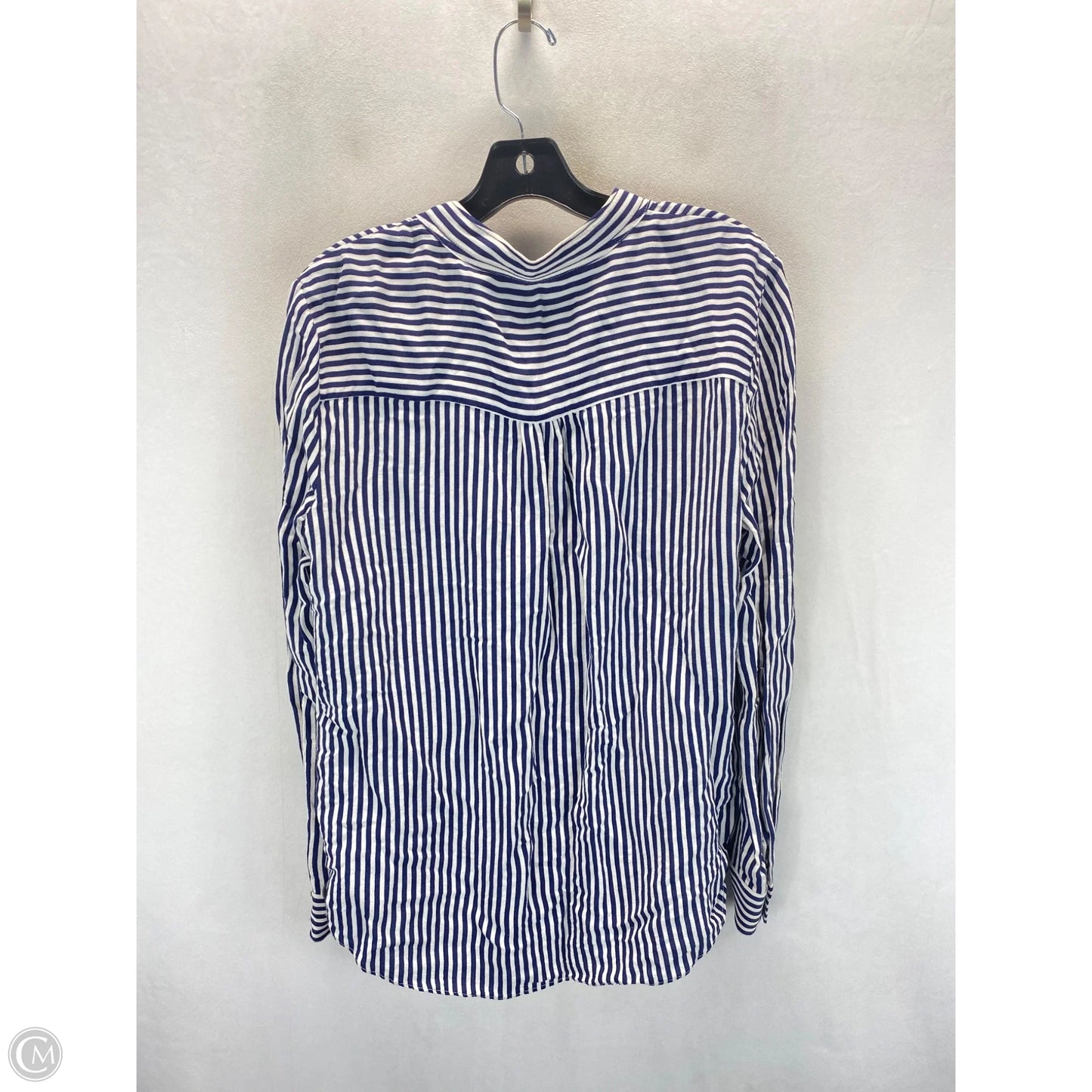 Top Long Sleeve By Zara Women In Striped Pattern, Size: L