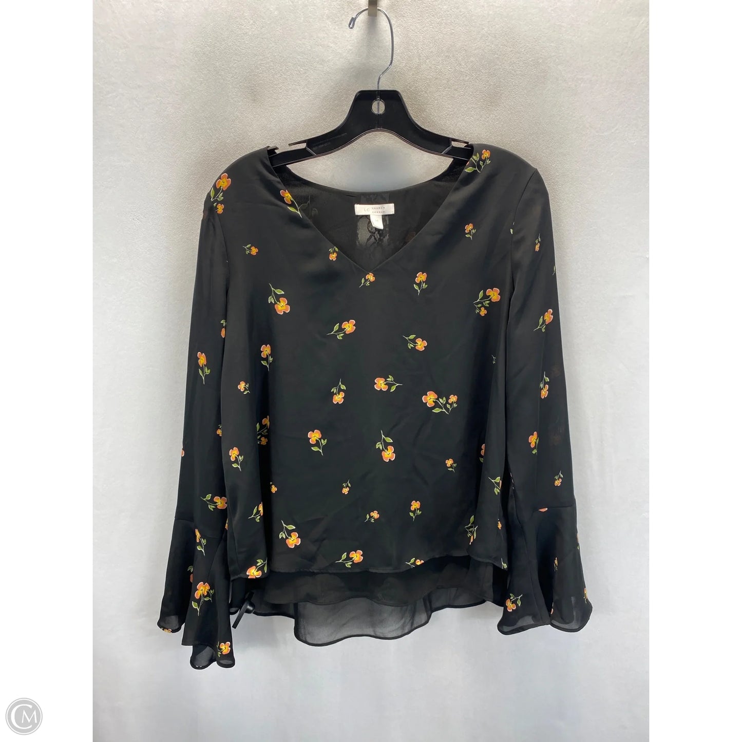 Top Long Sleeve By Lc Lauren Conrad In Black, Size: M