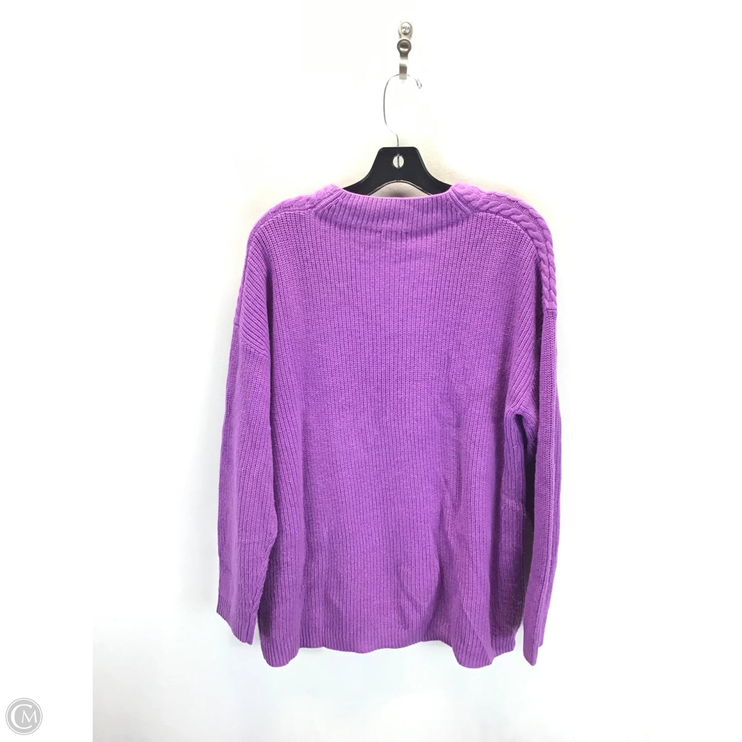 Sweater By Talbots In Purple, Size: Xl