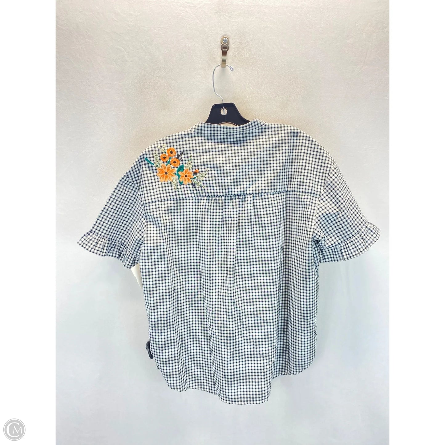 Top Short Sleeve By Marc New York In Black & White, Size: M