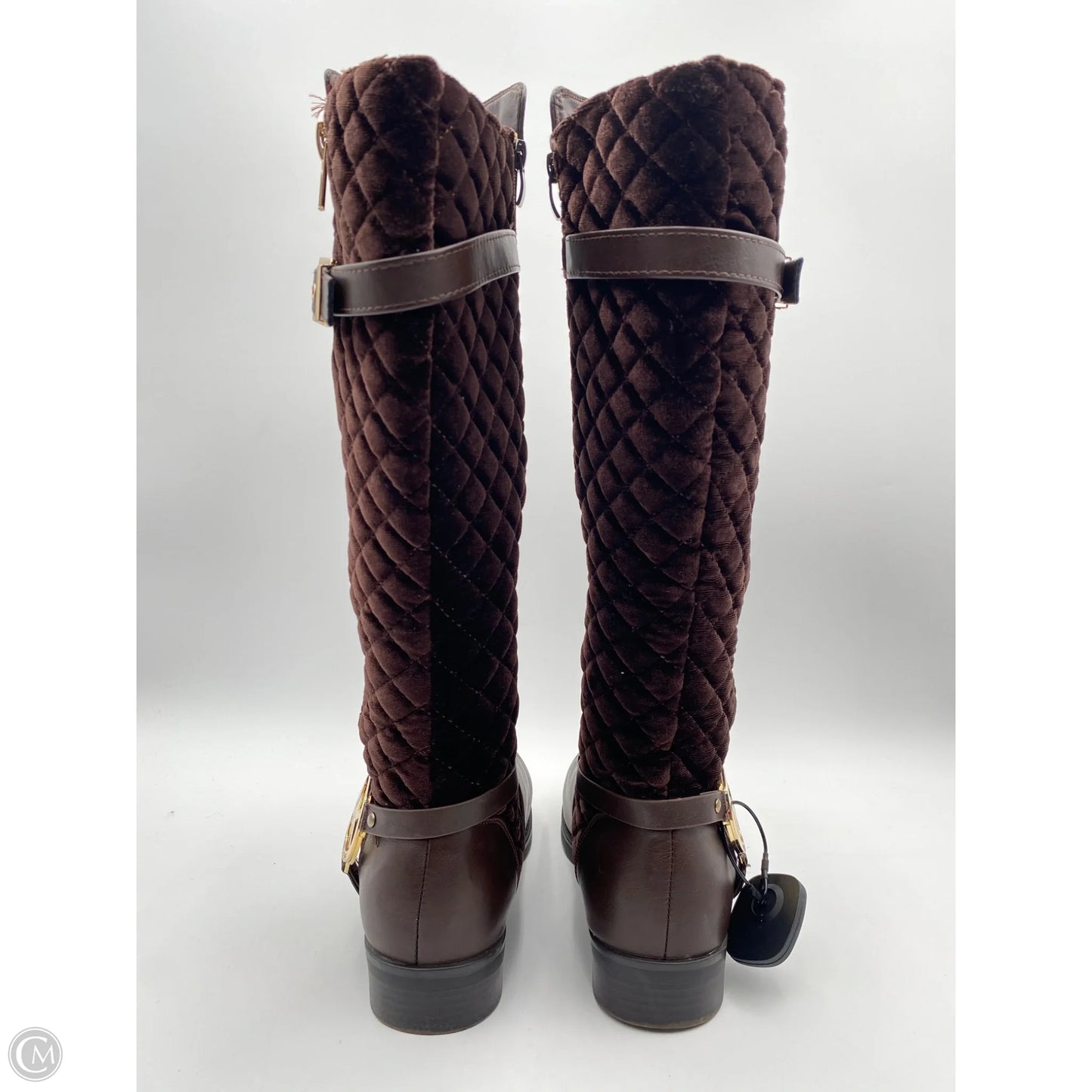 Boots Designer By Michael Kors In Brown, Size: 9