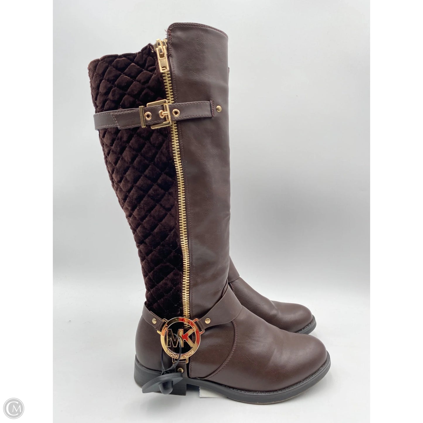 Boots Designer By Michael Kors In Brown, Size: 9