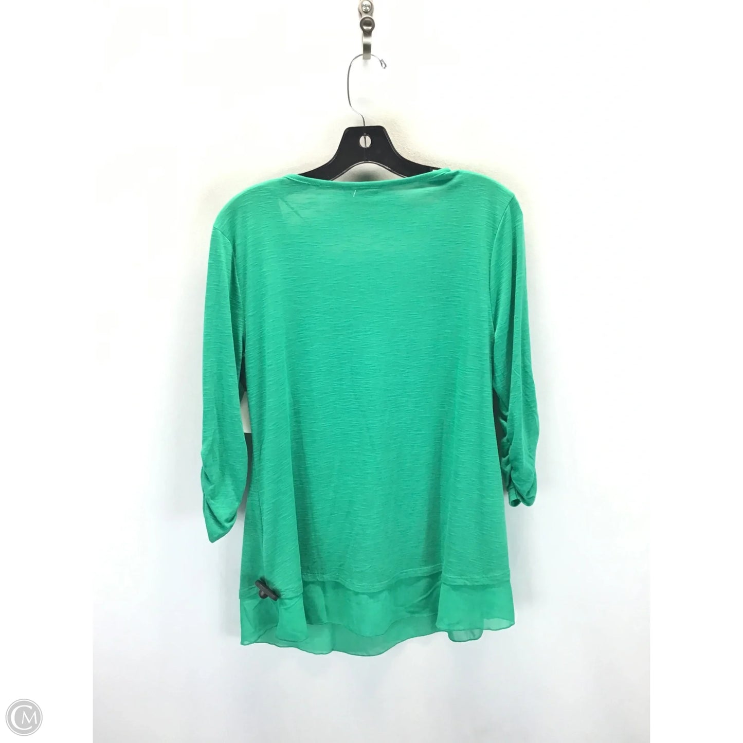 Top 3/4 Sleeve By Style And Company In Green, Size: M
