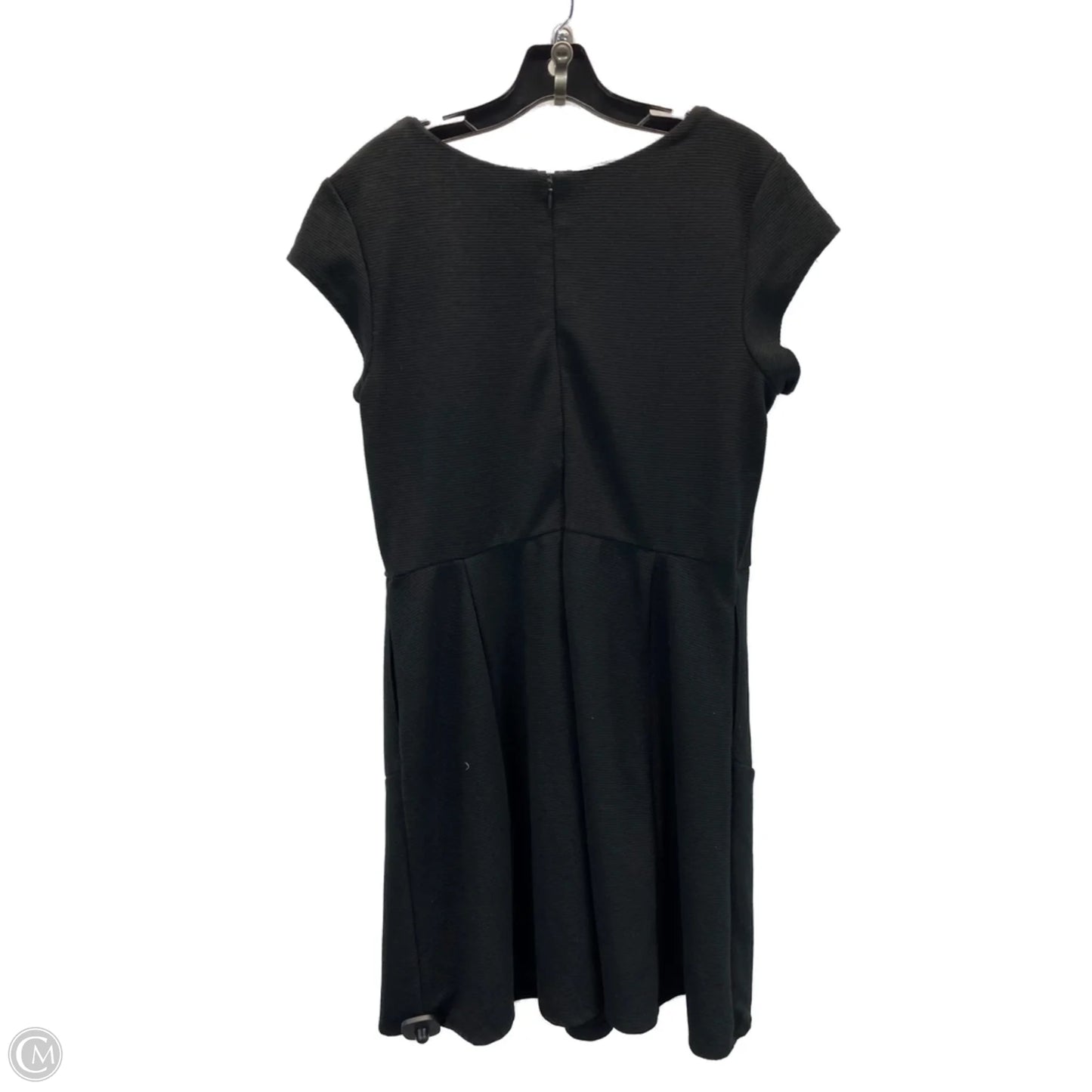 Dress Casual Midi By Merona In Black, Size: Xxl
