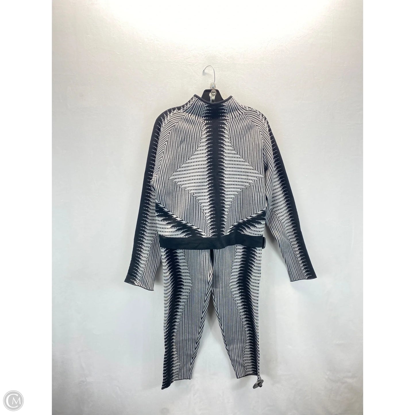Pants Set 2pc By Fashion Nova In Black & Grey, Size: 3x