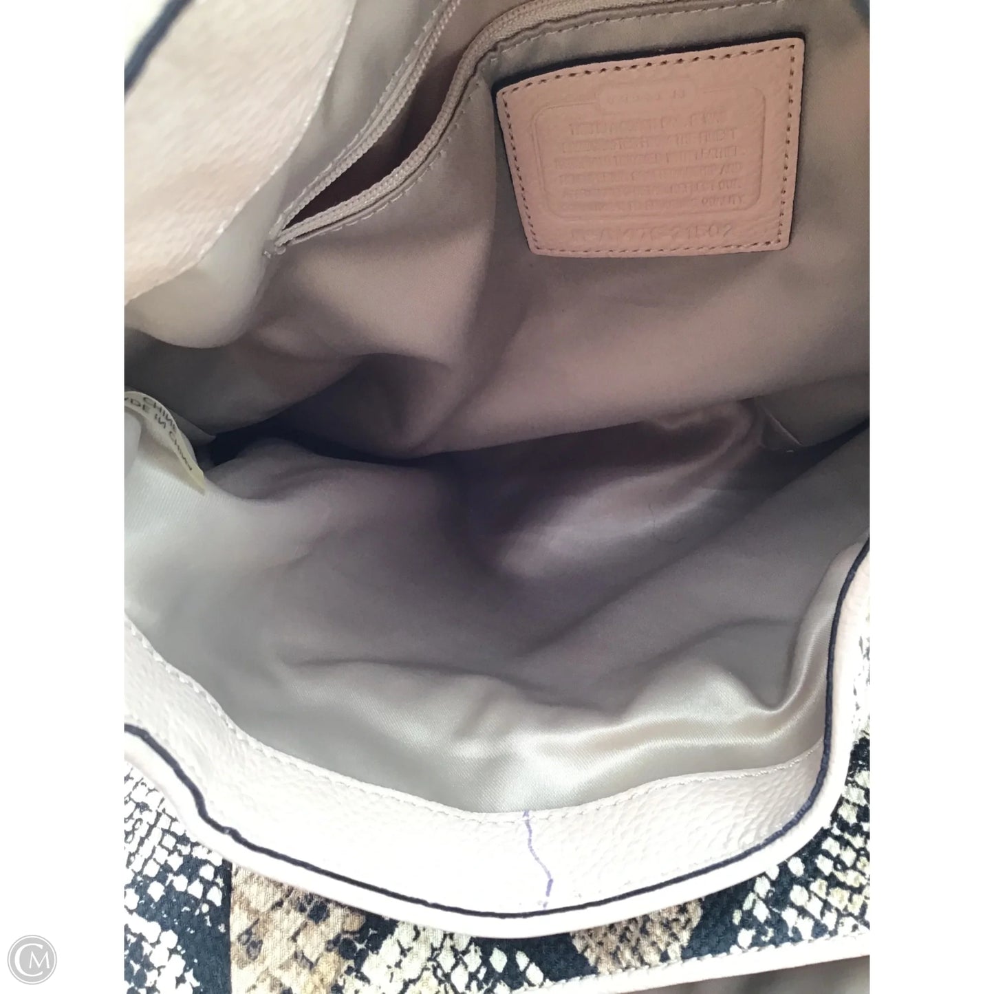 Handbag Designer By Coach, Size: Large