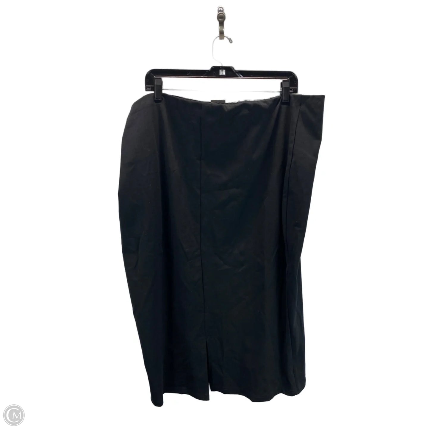 Skirt Midi By Fashion To Figure In Black, Size: 3x