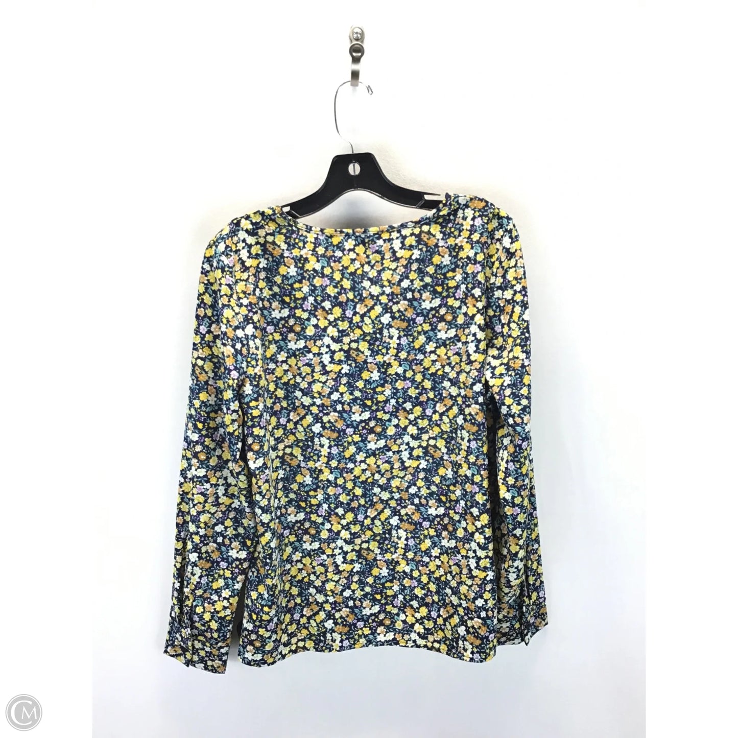 Top Long Sleeve By Shein In Floral Print, Size: M