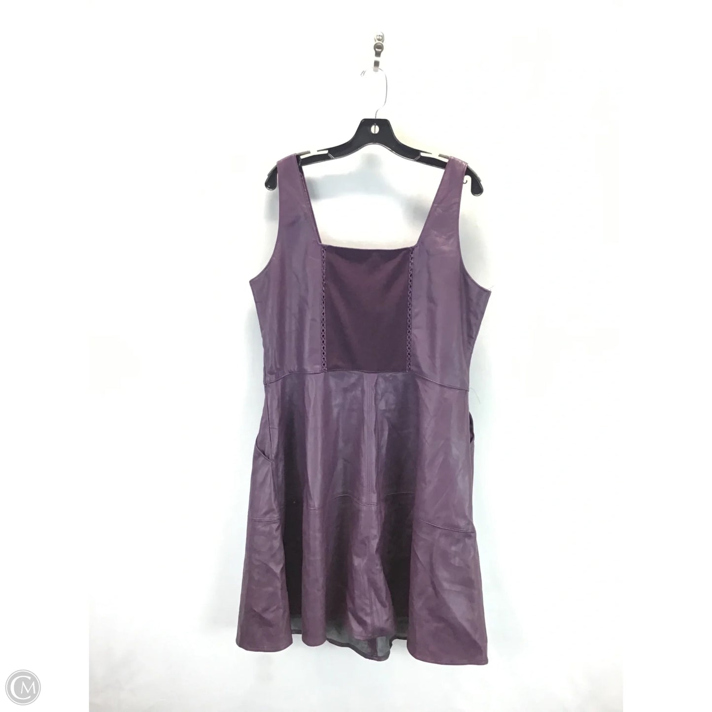 Dress Casual Midi By Ashley Stewart In Purple, Size: 16