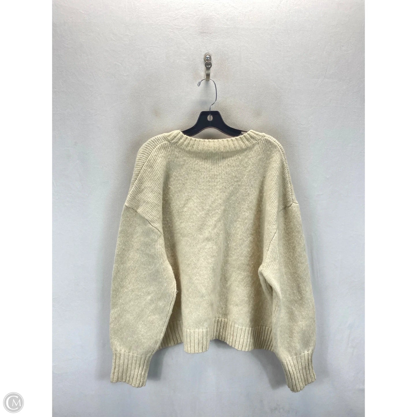 Sweater By H&m In Cream, Size: Xl