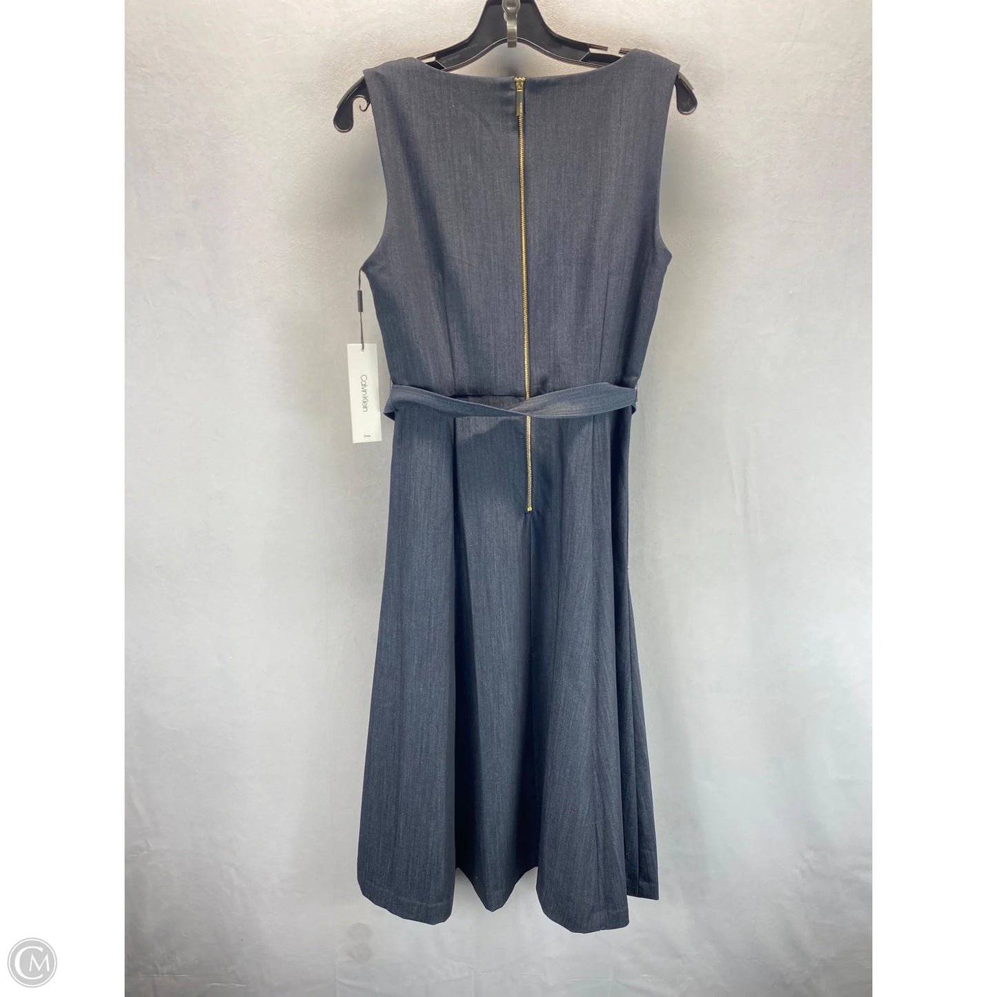 Dress Casual Midi By Calvin Klein In Blue, Size: 6