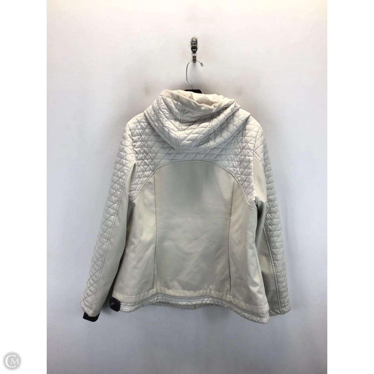 Jacket Puffer & Quilted By Skechers In Beige, Size: L