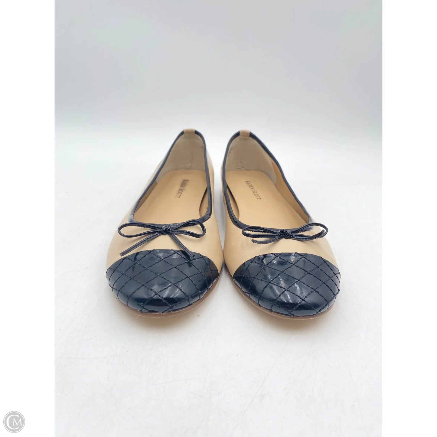 Shoes Flats By Karen Scott In Black & Tan, Size: 7.5