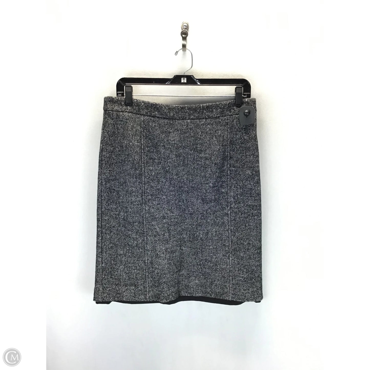 Skirt Midi By Johnston & Murphy In Black & Grey, Size: M