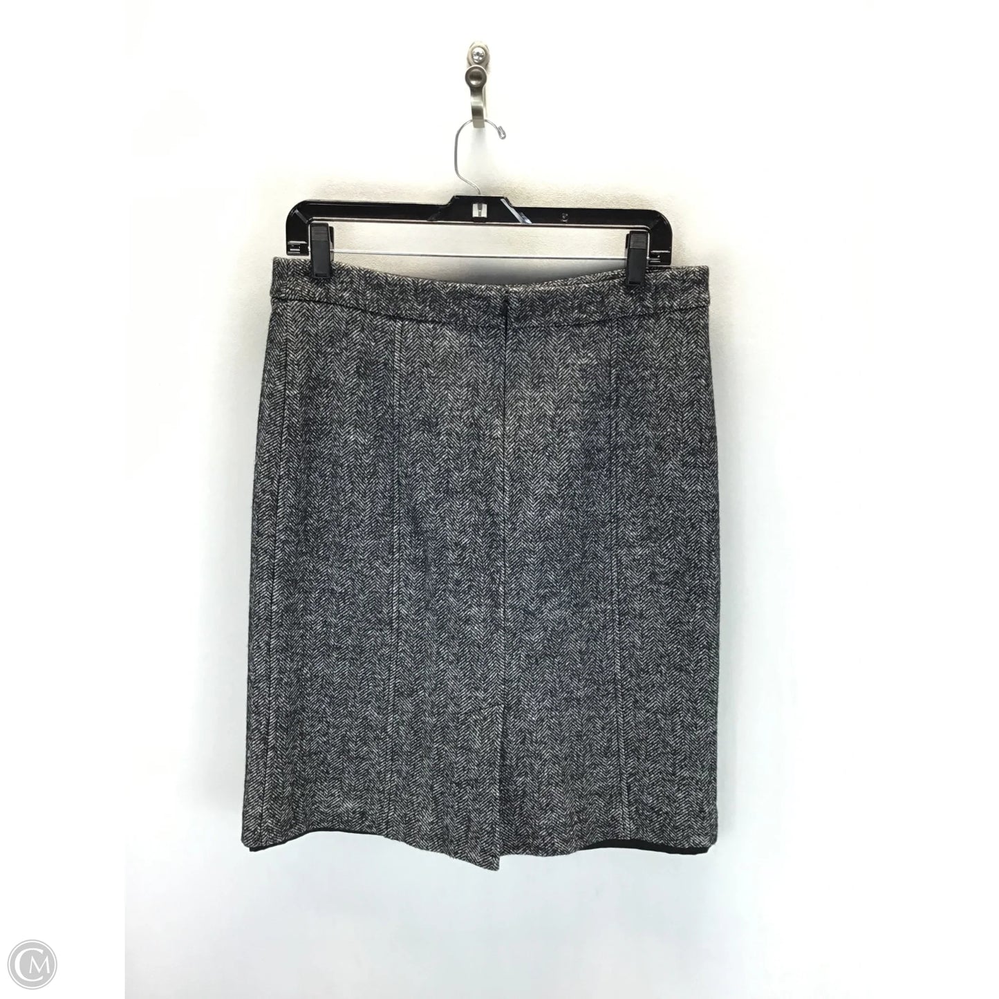 Skirt Midi By Johnston & Murphy In Black & Grey, Size: M