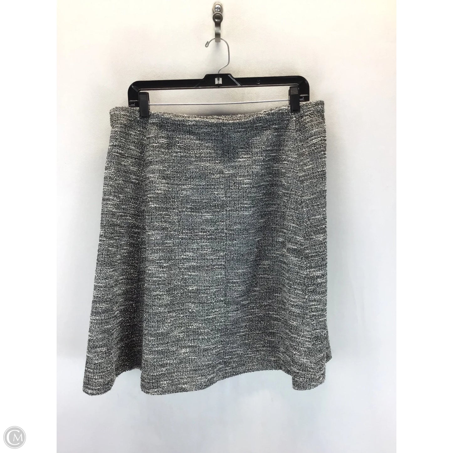 Skirt Midi By Talbots In Black & White, Size: L